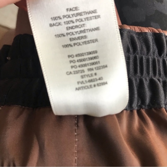 Babaton Brown Faux Leather Joggers - Picture 8 of 9